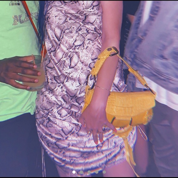 Vintage y2k early 2000s yellow dolce & gabbana bag - Picture 1 of 4